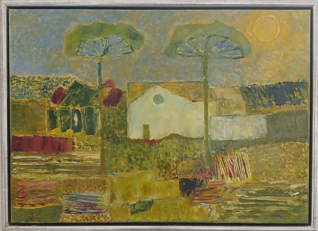 Landschap in de provence1.jpg - Landschap in de Provence, olieverf op doek, 50x70cm